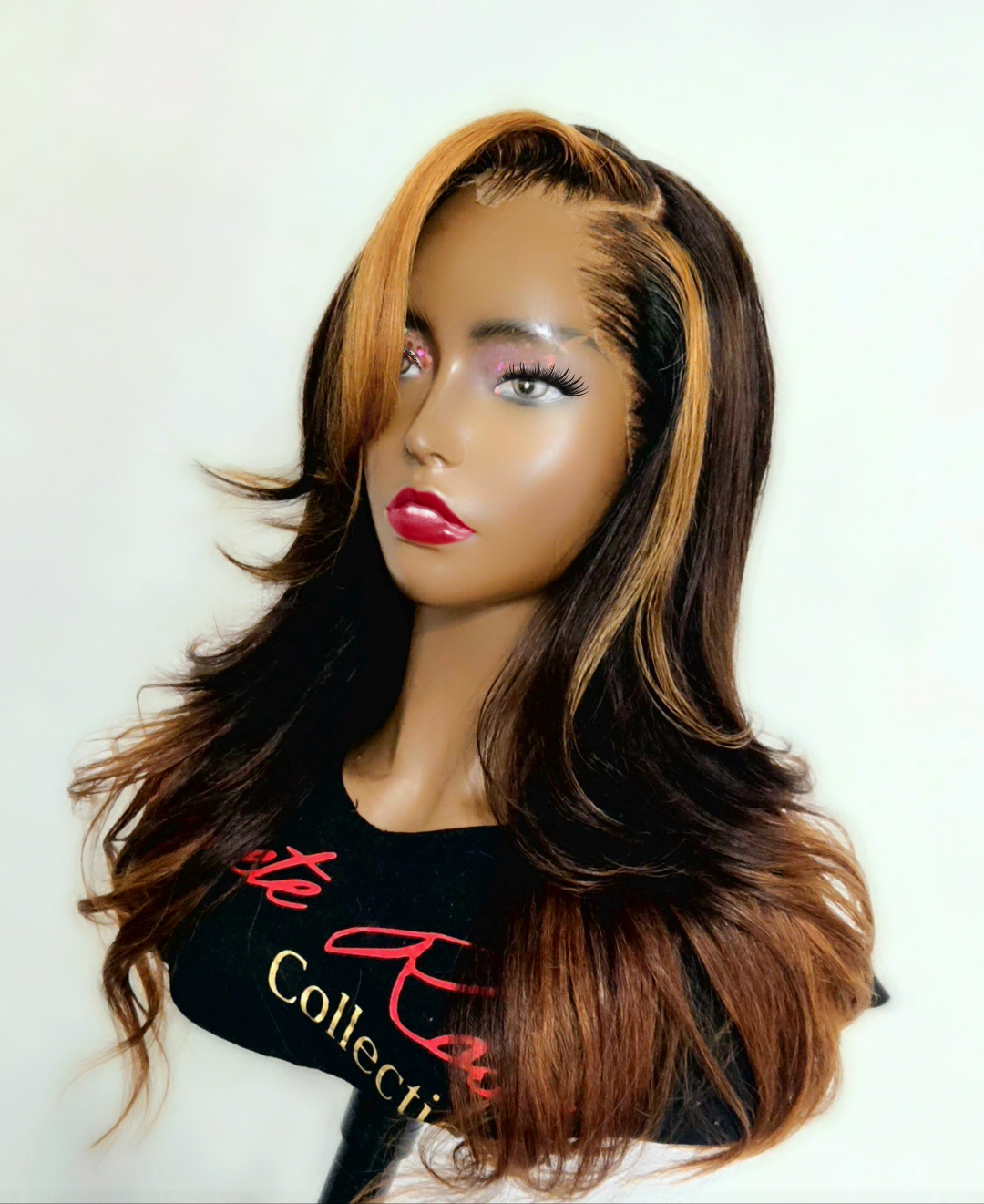 24 Inch Body Wave Highlighted Glueless 13x4 Frontal Wig