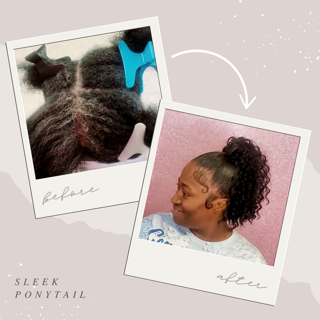 Sleek Ponytail (Natural Hair)