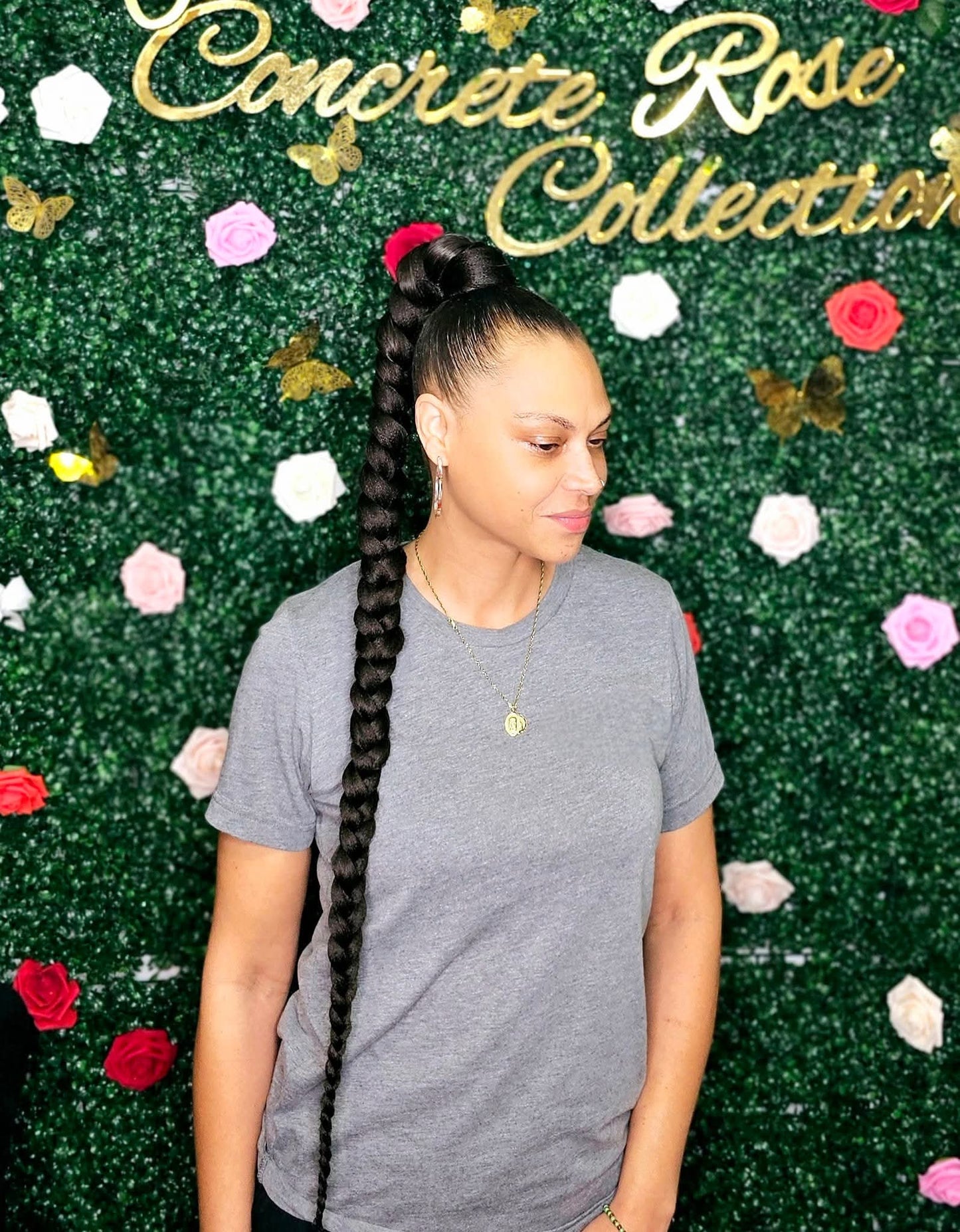 Synthetic Braided Ponytail (Relaxed Hair)