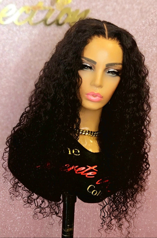Glueless 26 Inch Deep Wave 5x5 Closure Wig