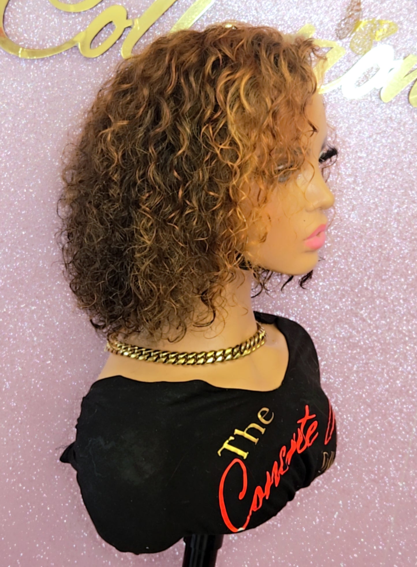 Glueless Highlighted Deep Wave 13x4 Frontal Bob Wig