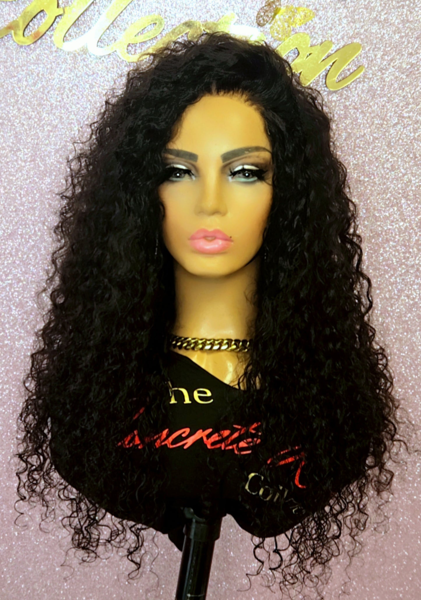 Glueless 26 Inch Deep Wave 5x5 Closure Wig