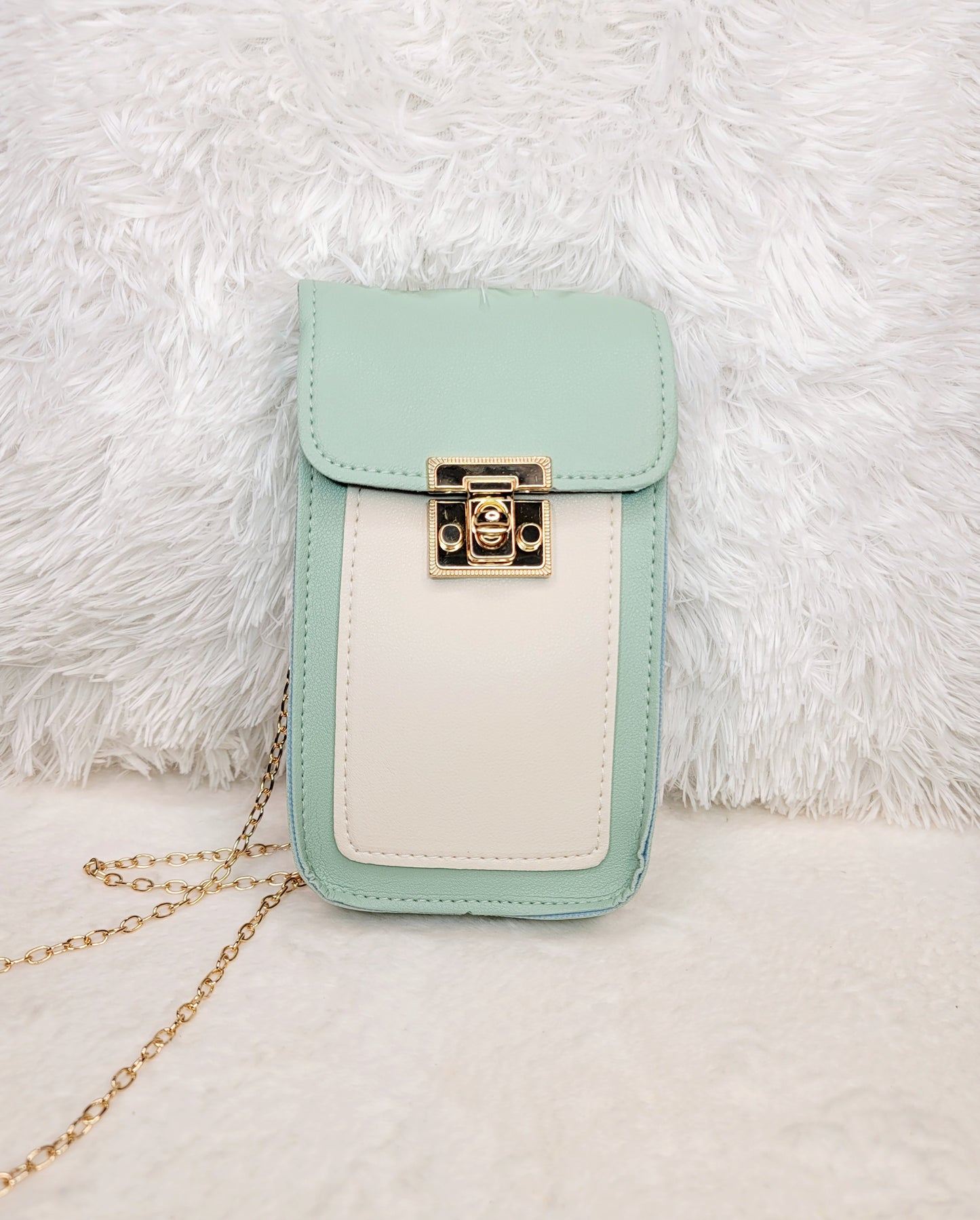 Two-Toned Mini Crossbody Purse