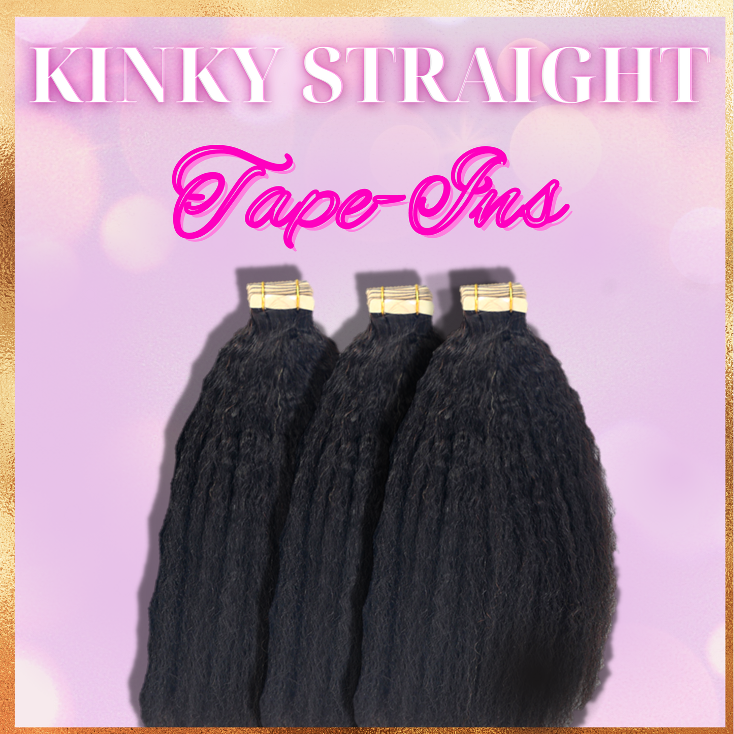 Kinky Straight Tape-Ins (80 pieces)