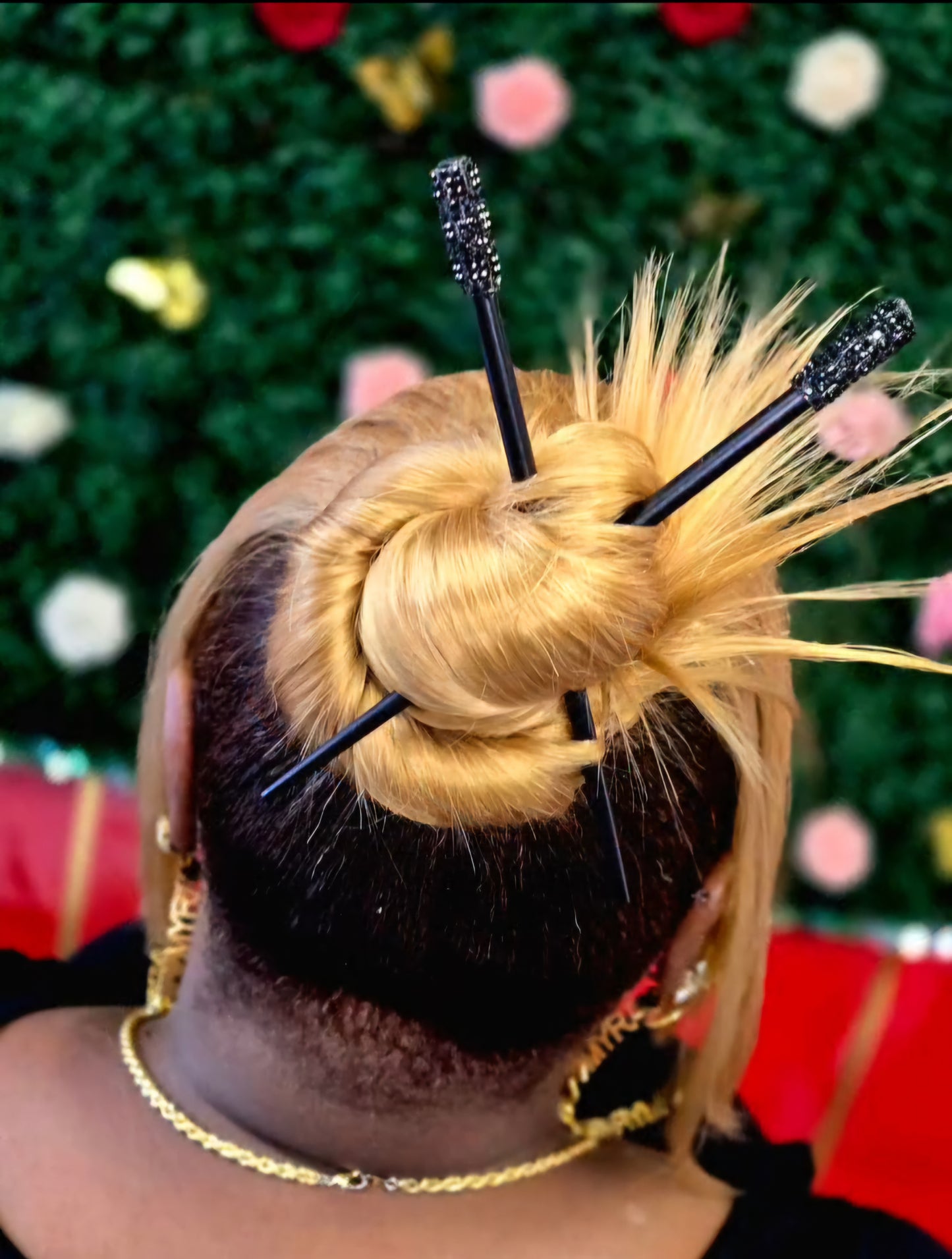 Bun Style Ponytail (Relaxed Hair)