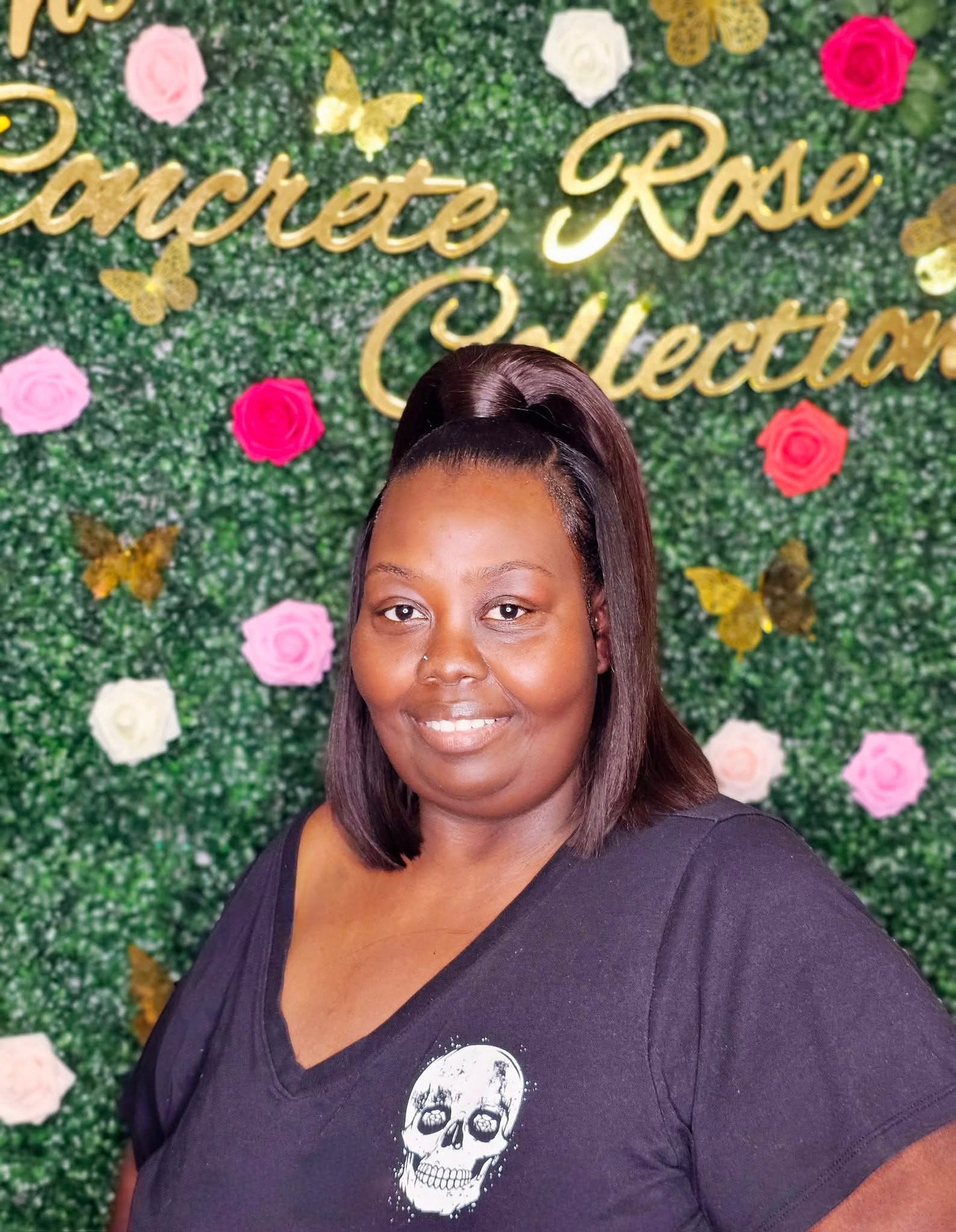 Bonded (Glue Adhesive) Half Up, Half Down Style