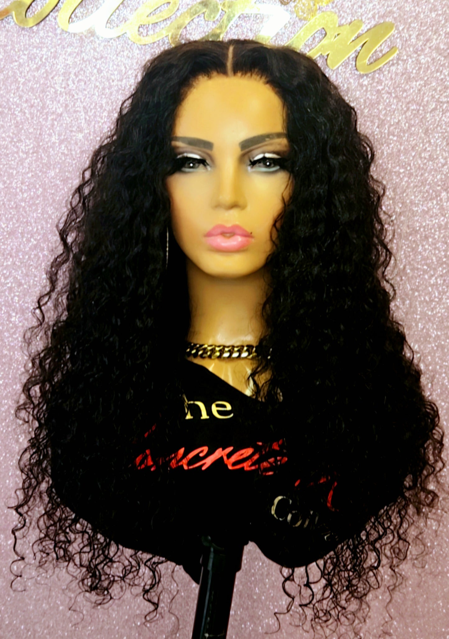 Glueless 26 Inch Deep Wave 5x5 Closure Wig
