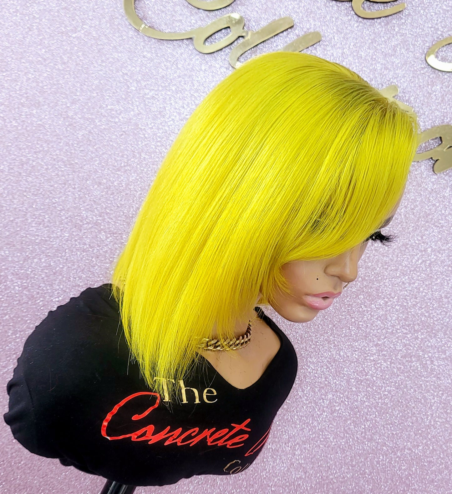 Neon Frontal Bob Wig