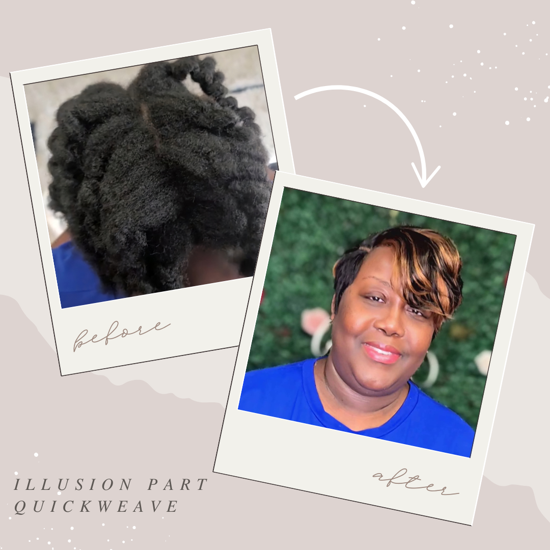 Bonded (Glue Adhesive) Hairstyle