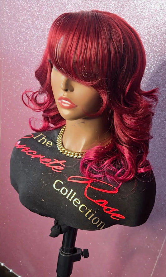 Burgundy 13x4 Frontal Wig