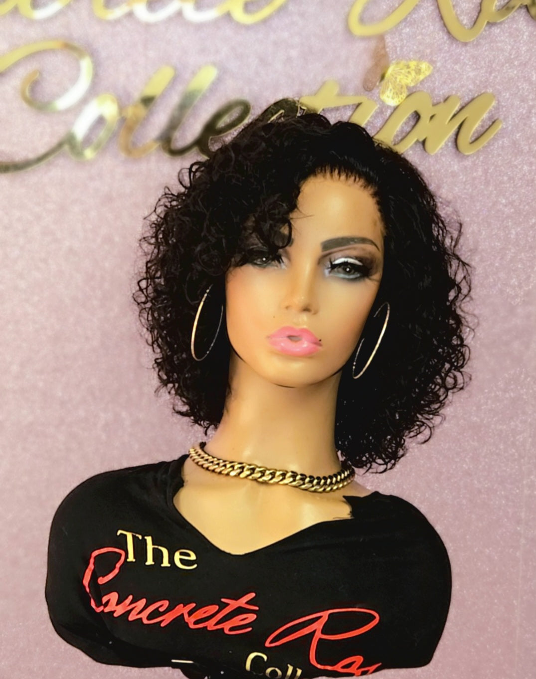 Glueless Deep Wave 5x5 Closure Bob Wig