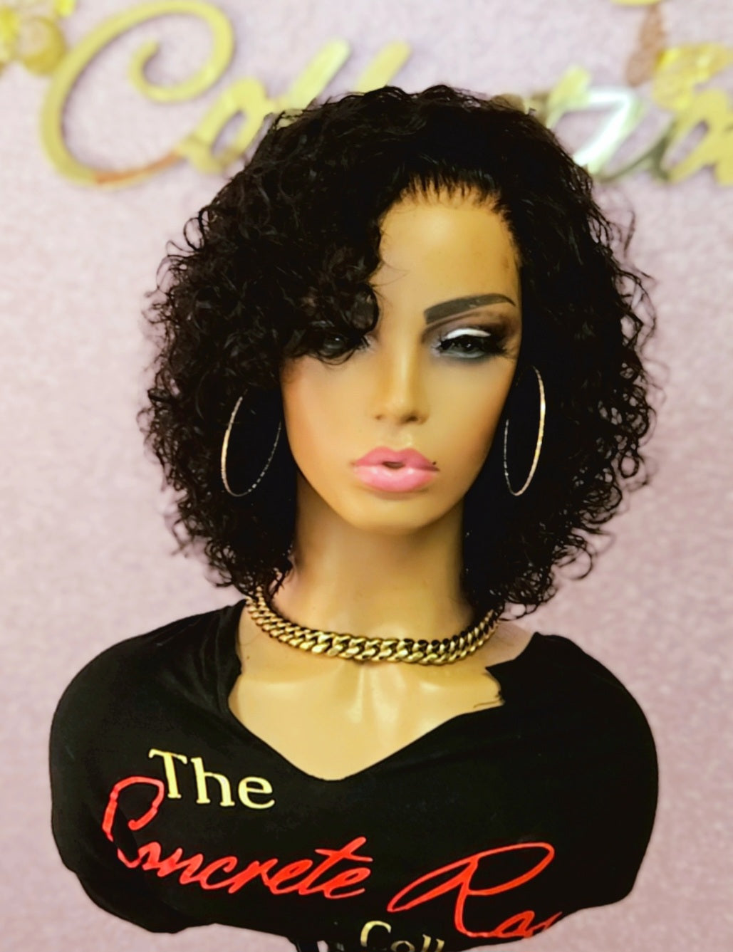 Glueless Deep Wave 5x5 Closure Bob Wig