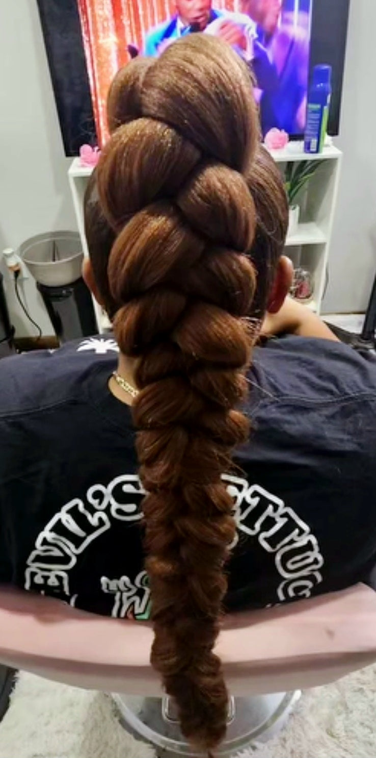 Braided Ponytail (Natural Hair)