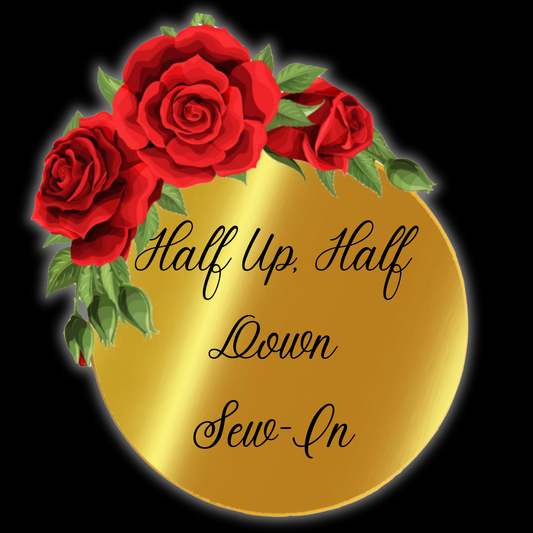Half Up, Half Down Sew-In Style