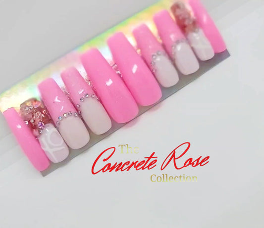 XO Long Coffin Press-On Nails